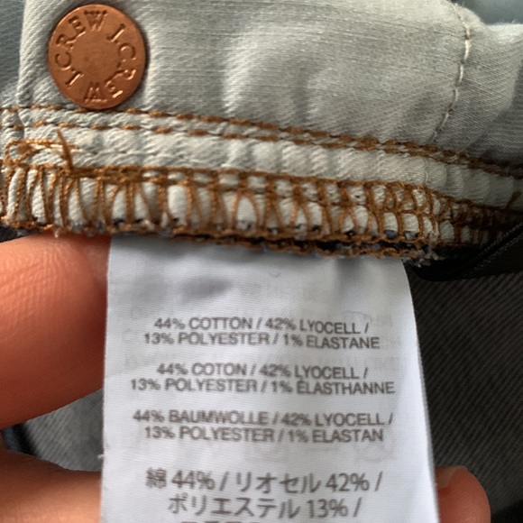 J.Crew toothpick denim jeans Size 30 cotton blend with stretch - Picture 8 of 10